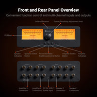 Fosi Audio LC30 VU Meter Amplifier Speaker Selector
