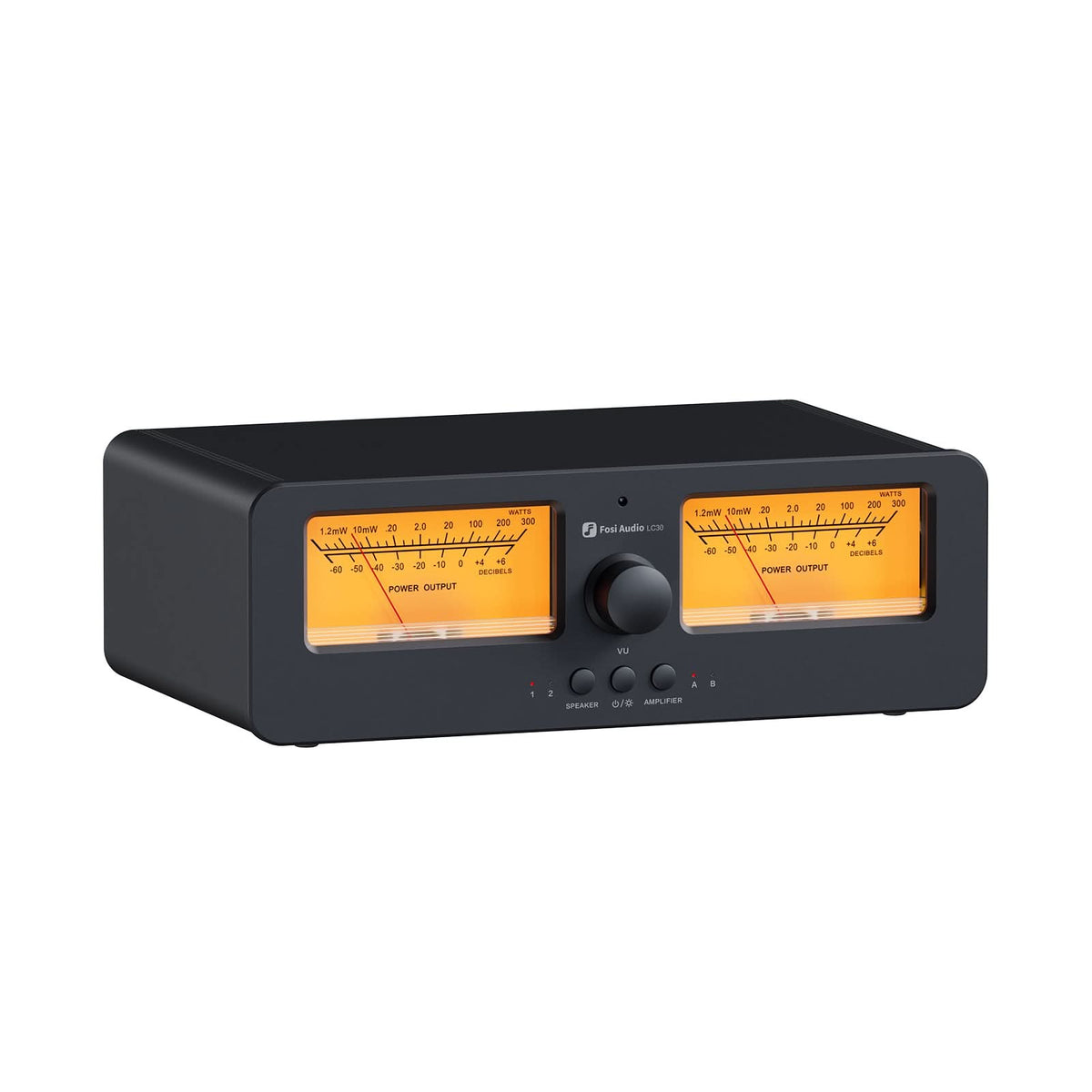 Fosi Audio LC30 VU Meter Amplifier Speaker Selector