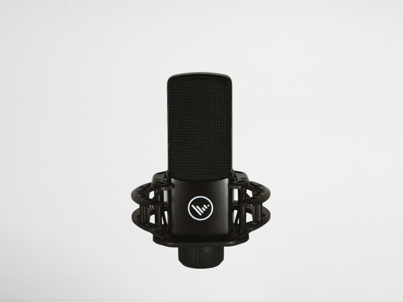 VA92 Condenser Microphone on a white background.