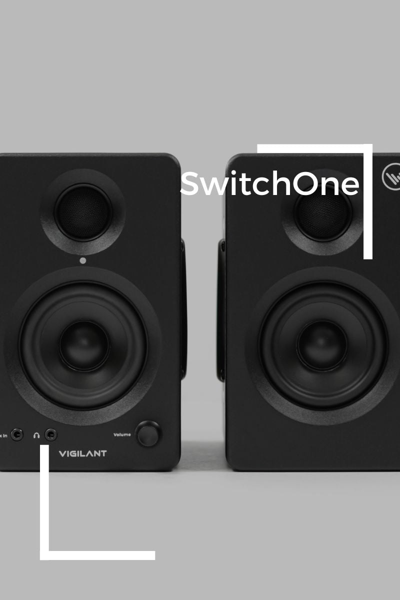 Vigilant Audio SwitchOne Powered Speakers Graphic